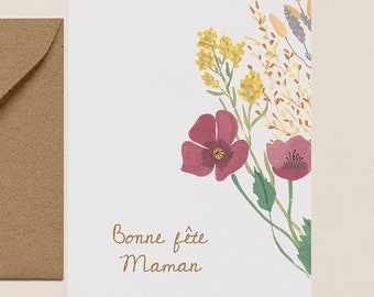 Blumenkarte zum Muttertag