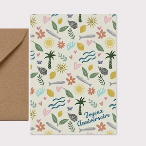 Carte anniversaire Le Sud
