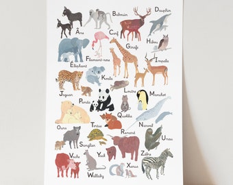Poster ABC of Animals and their Babies