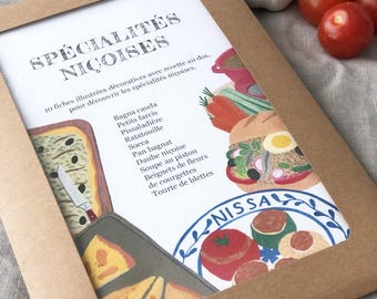 10 illustrated sheets of Nice specialties