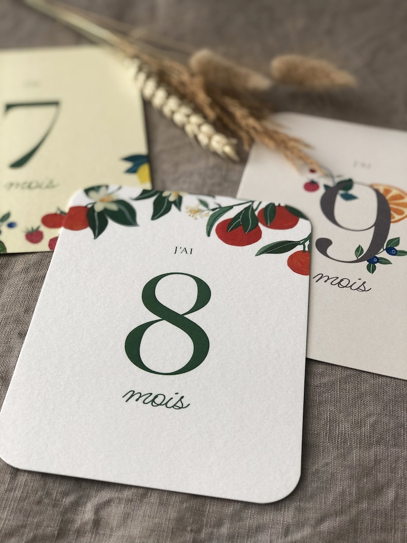 Cartes étapes Fruits 'Ma première Année' image 4