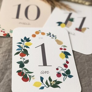 Cartes étapes Fruits 'Ma première Année' image 5