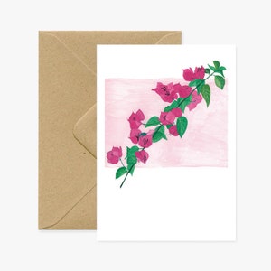 Carte de voeux Bougainvillea