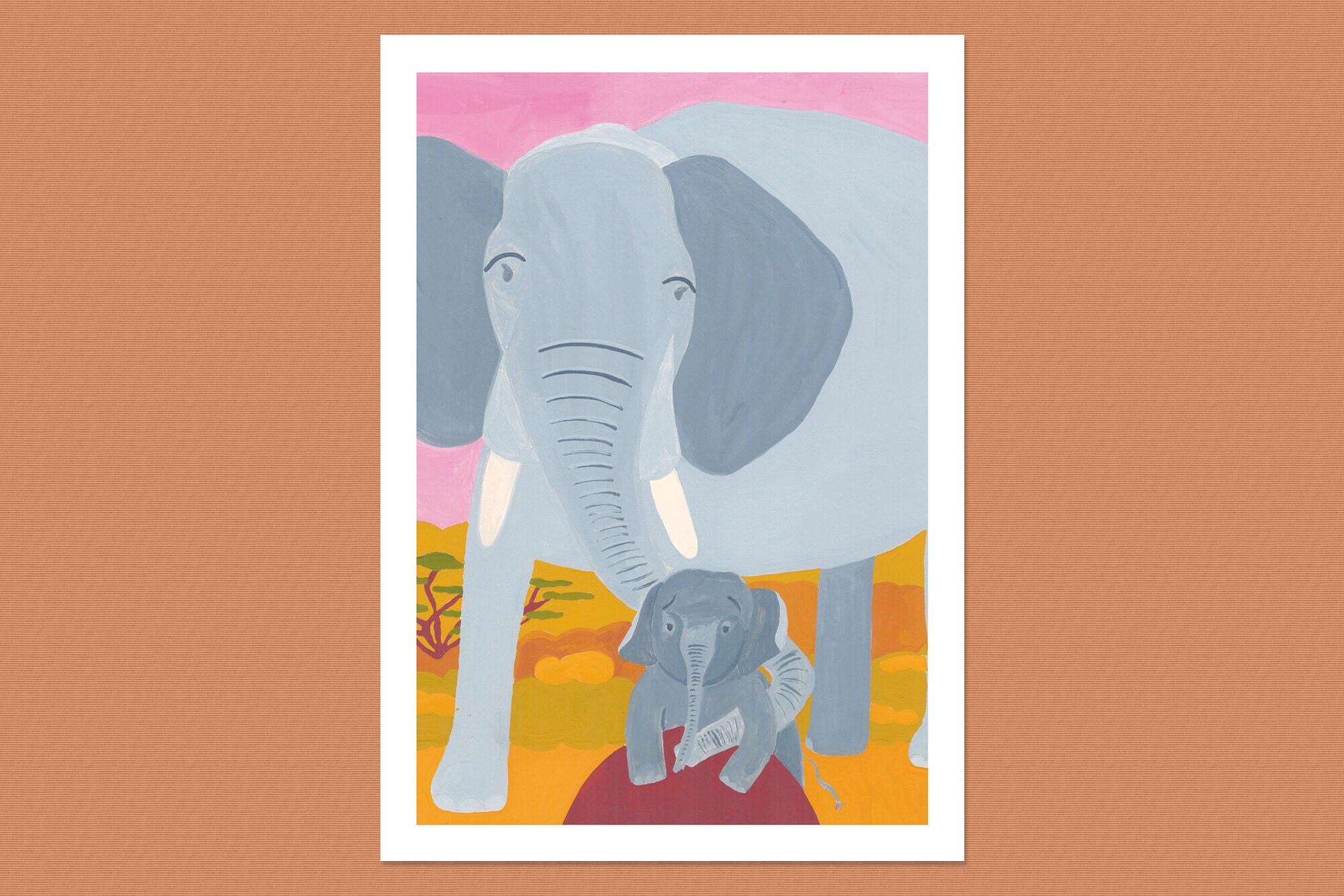 Affiche Maman Éléphant