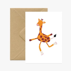 Carte de voeux Girafe