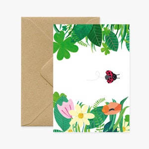 Ladybug greeting card