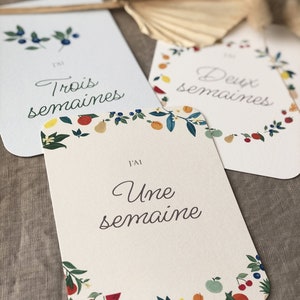 Cartes étapes Fruits 'Ma première Année' image 2
