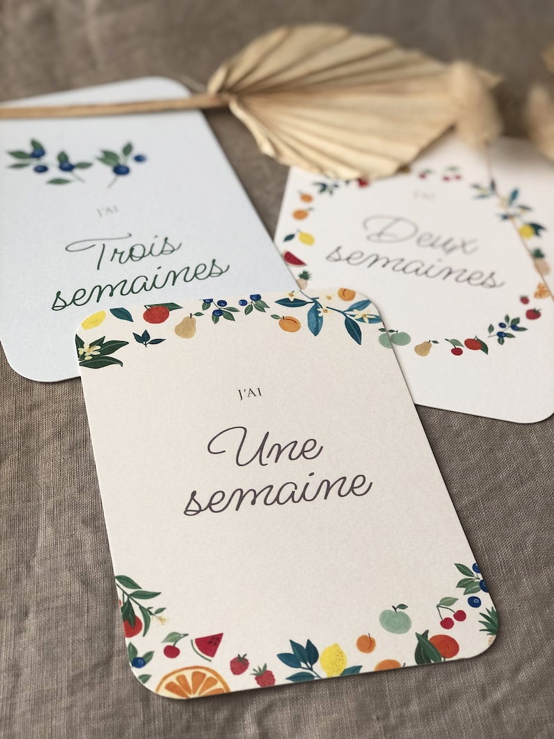 Cartes étapes Fruits 'Ma première Année' image 2