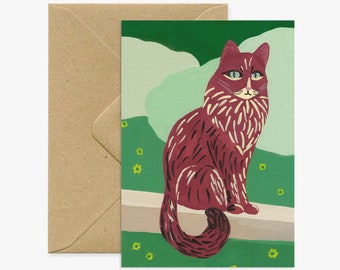 Carte de voeux Le Chat