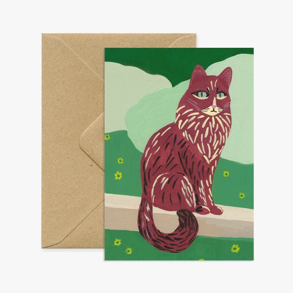 Carte de voeux Le Chat