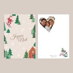 Lot de cartes Père Noël personnalisées