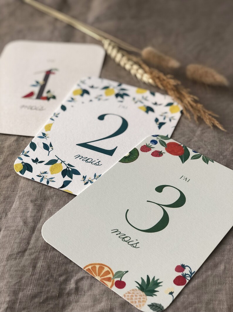Cartes étapes Fruits 'Ma première Année' image 3