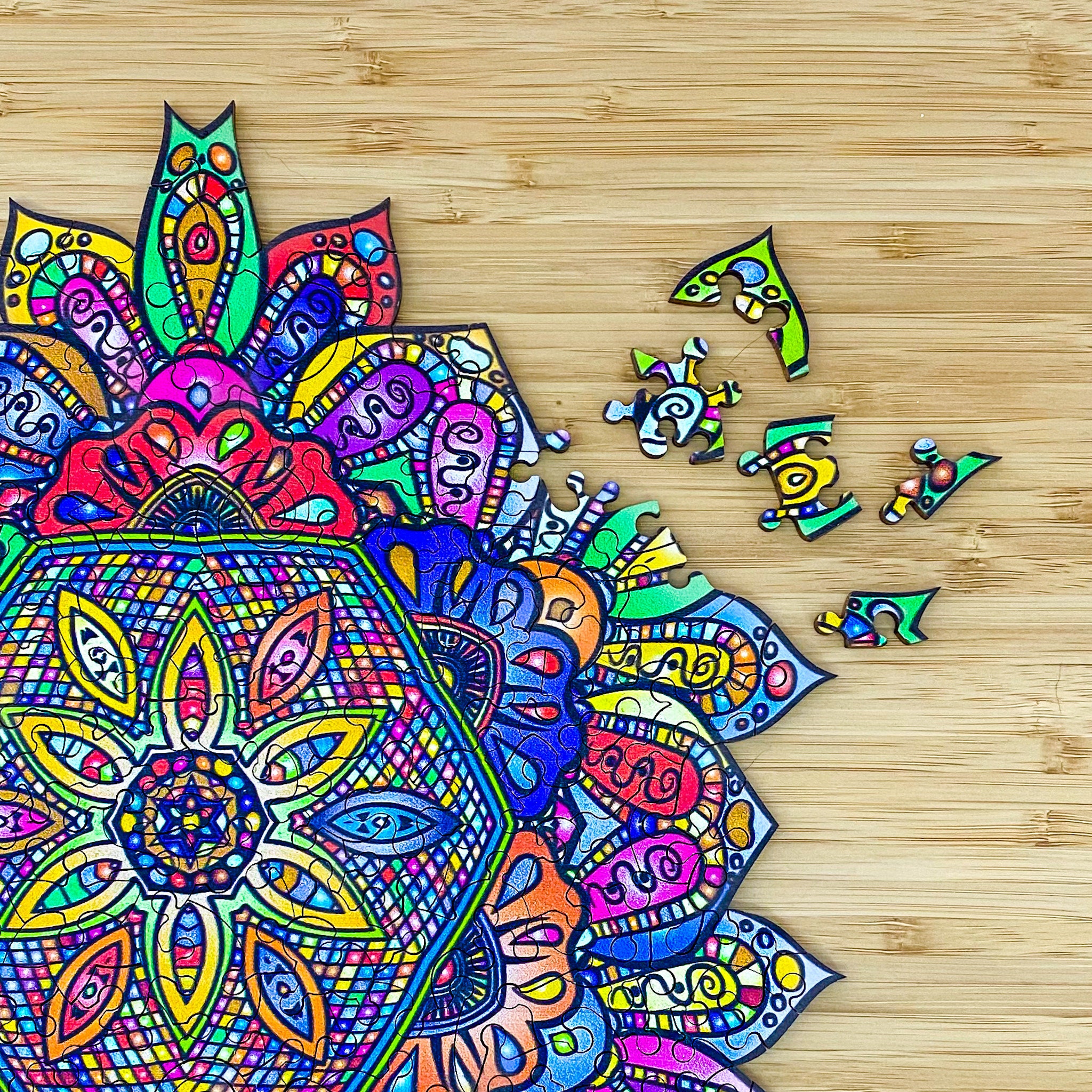 Mandala Wooden Jigsaw Puzzle -
