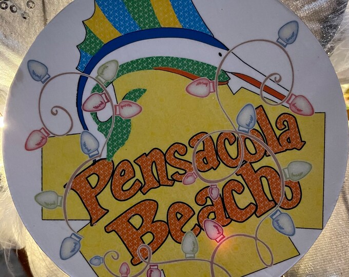 Pensacola Beach Ornament Pensacola Beach Christmas Ornament, Beach Sign