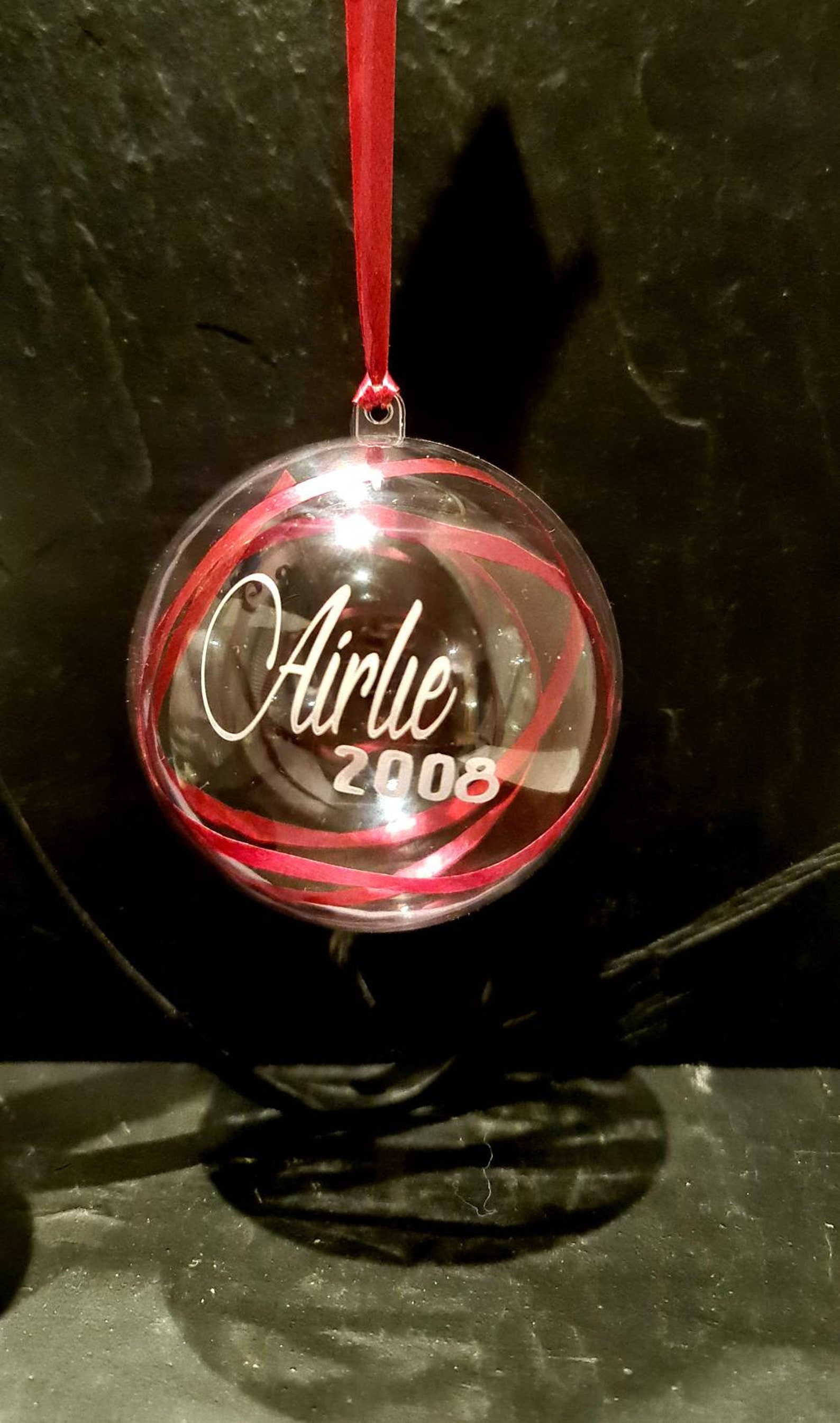 Personalised Christmas tree baubles Etsy