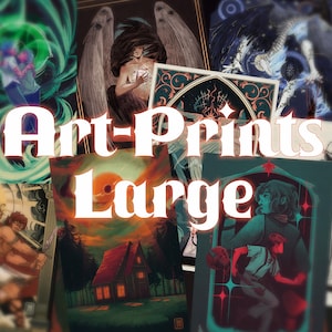 Impresiones de arte; L (Sobrenatural, Los Archivos Magnus, Hadestown, EPIC!, Trabajo Original)