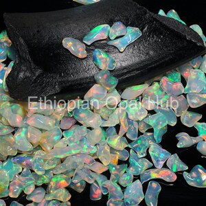 AAA+ Ethiopian Opal Rough: Welo Fire Opal, Polished Freeform