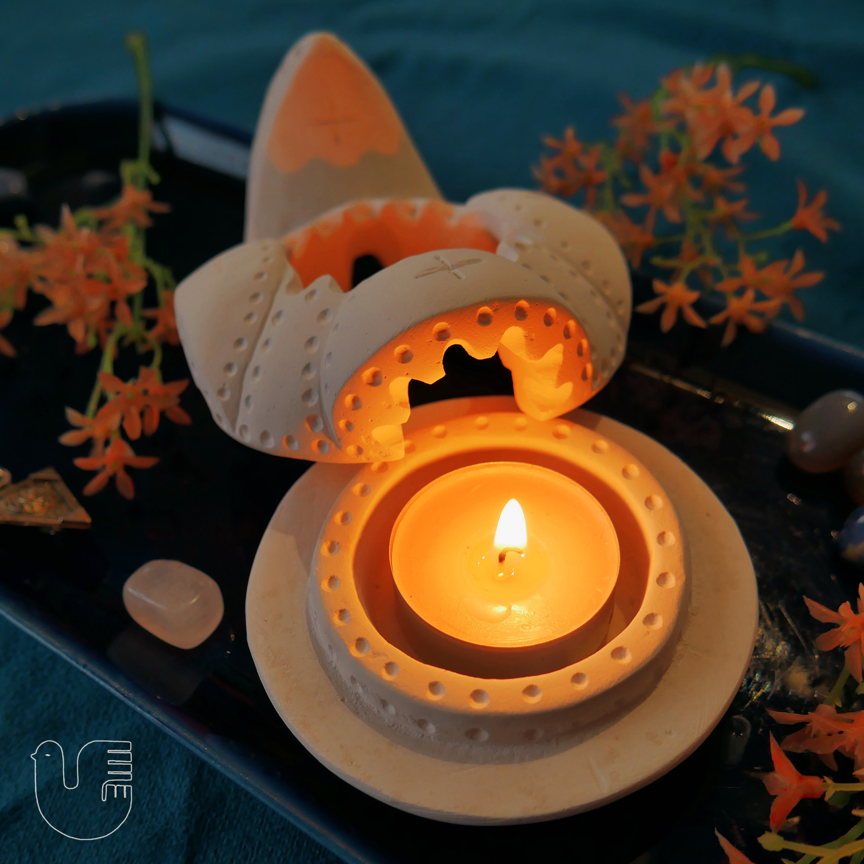 Bougeoir Ethnique Tiziri | Clair de Lune