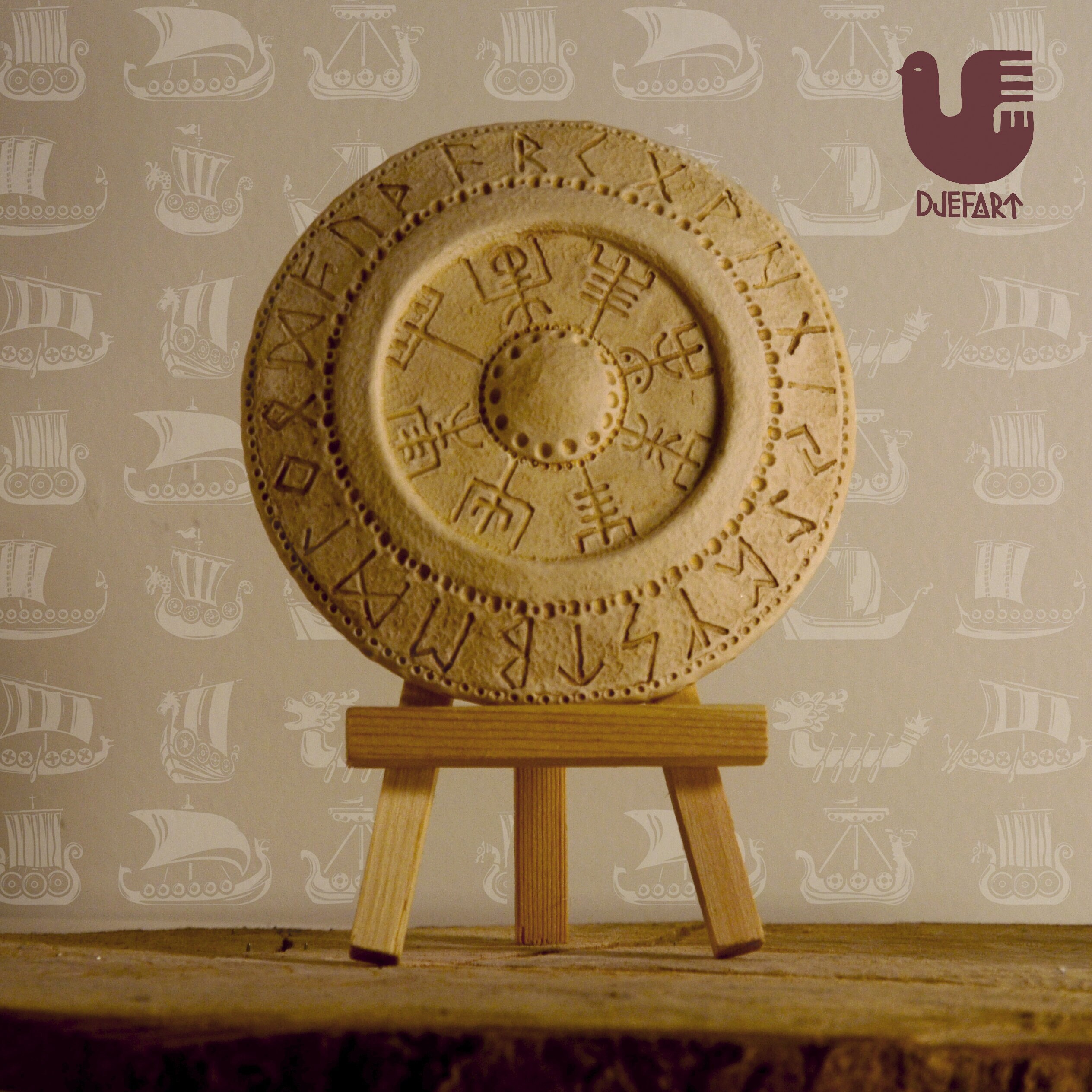 Bouclier Viking Vegvisir Décoratif