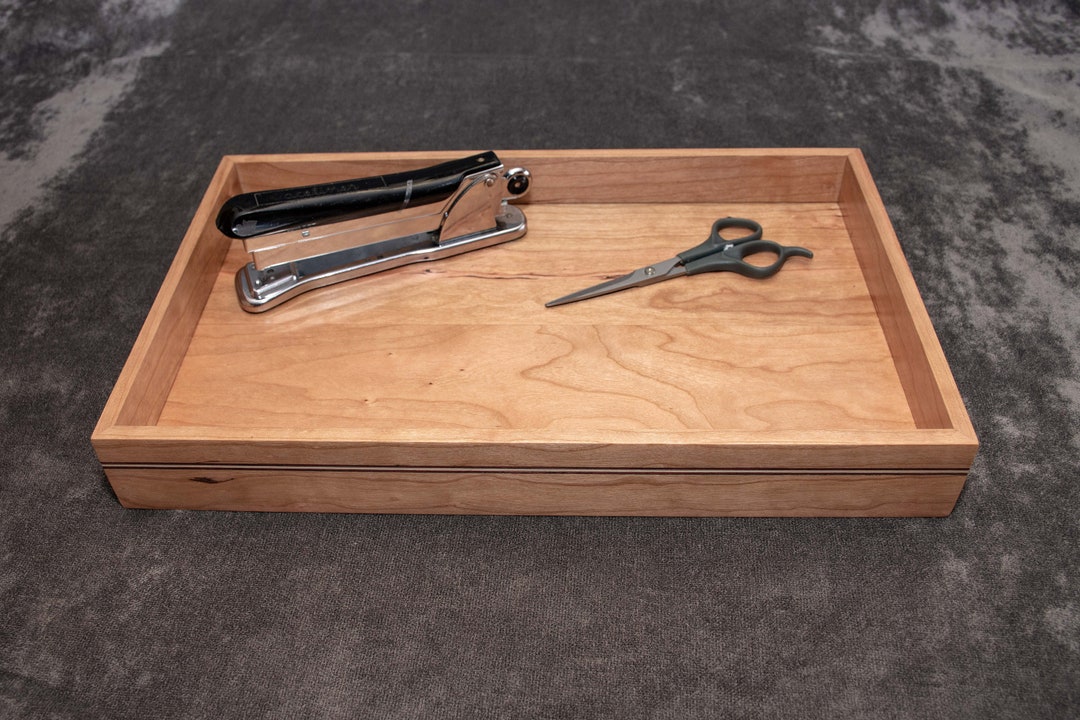 Cherry Desk Organizer. Desk Organizer Tray cherry 16 Etsy