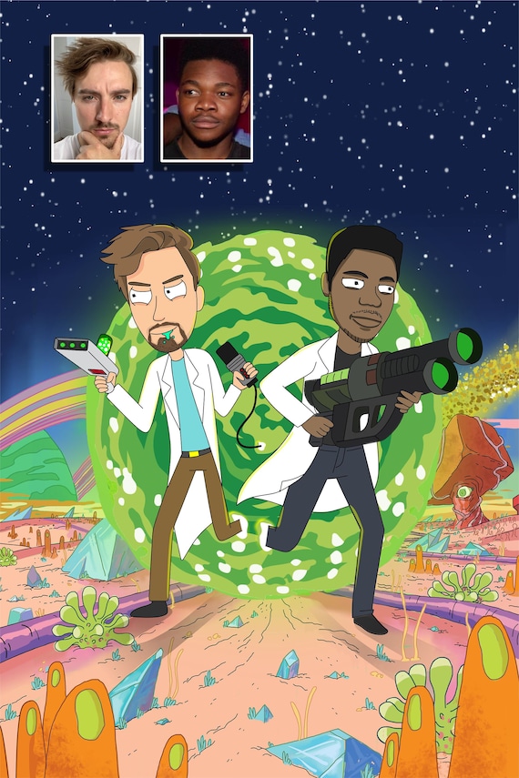 SALE! Draw you as your favourite animated TV show style, Portrait in cartoon style, Custom personalized art, Custom cartoon portrait