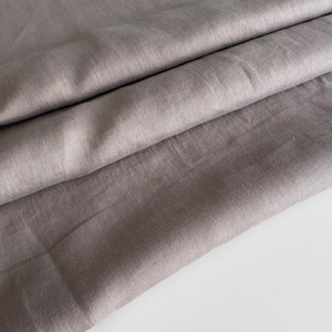 Italian linen fabric, Alta Moda fabric, thin and soft, high quality, color: taupe, sold by the meter