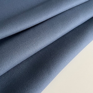Italian Famous Designer Wool Fabric, Coat Fabric, doubleface fabric, premium quality, Color: Blue, last piece 1.30 meters