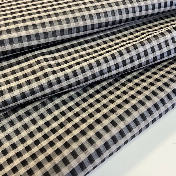 Italian silk-organza fabric, checkered pattern, best quality, designer fabric, color: mocha-brown tones