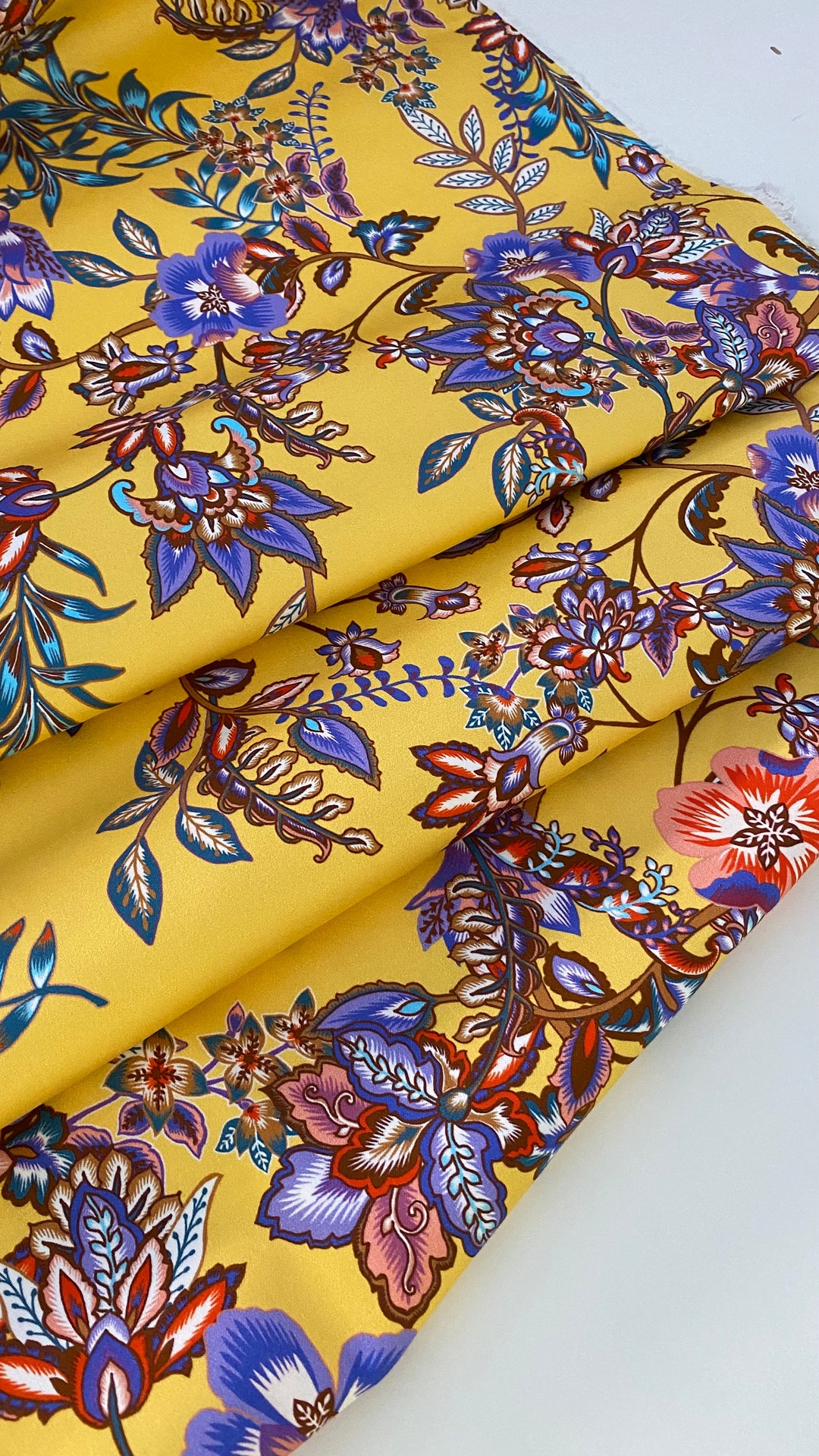 Italian Cotton Fabric Designer Fabric Great Print Great Etsy