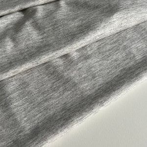 Italian viscose jersey fabric, designer fabric, best quality, color: grey melange