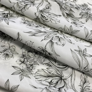 Italian viscose fabric, beautiful print, designer fabric