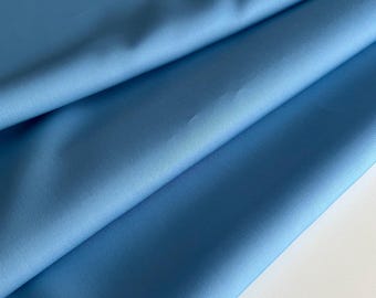 Exclusive Italian designer fabric, wool-silk fabric, suit fabric, premium quality, color: sky blue, last piece 2.30 meters