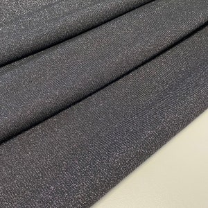 ITALY DESIGNER fabric, viscose blend - lurex fabric, best quality, color: black, sold by the meter