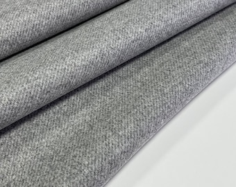 High quality Italian WOOL fabric in gray, high quality