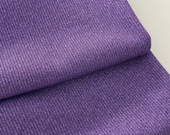 Italian designer fabric, viscose blend - lurex fabric, best quality, color: purple, sold by the meter