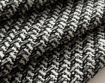 Exclusive high-quality wool tweed fabric, designer fabric, high quality, very soft, last piece 1.30 meters
