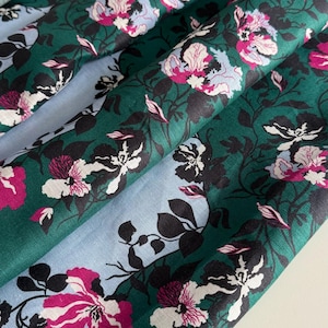 Italian linen fabric in designer style, lighter, softer, premium quality, pattern along the fabric, sold by the meter