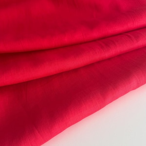 Italian linen fabric, Alta Moda fabric, thin and soft, high quality, color: magenta, sold by the meter