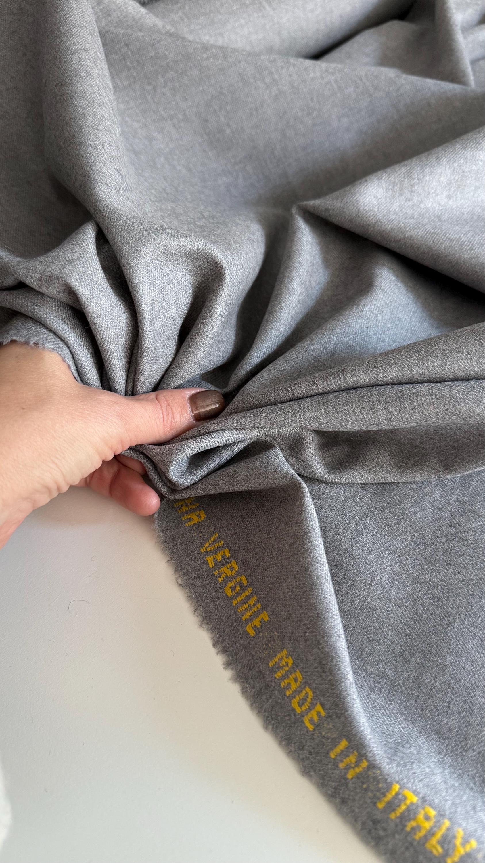 Luxury Italian Wool Fabric, Italian 100% Pura Lana Vergine Fabric 