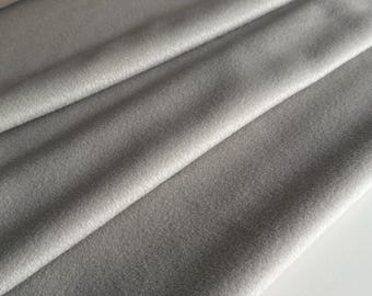 Exclusive Italian wool-cashmere fabric, coat fabric, designer fabric, premium quality, color: grey, very elegant