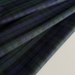 Luxury Italian LANA VERGINE fabric, check fabric, high quality 100% wool