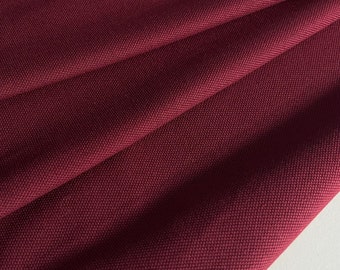Italian cotton pique fabric, T-shirt/polo fabric, famous designers, high quality, color: burgundy, extra wide - 1.80 cm, last piece 2.20 meters