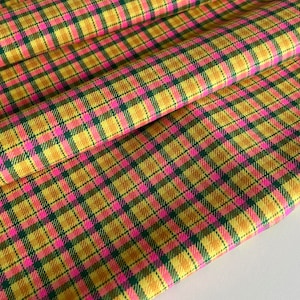 Luxury Italian LANA VERGINE fabric, tartan fabric, high quality 100% wool, very soft