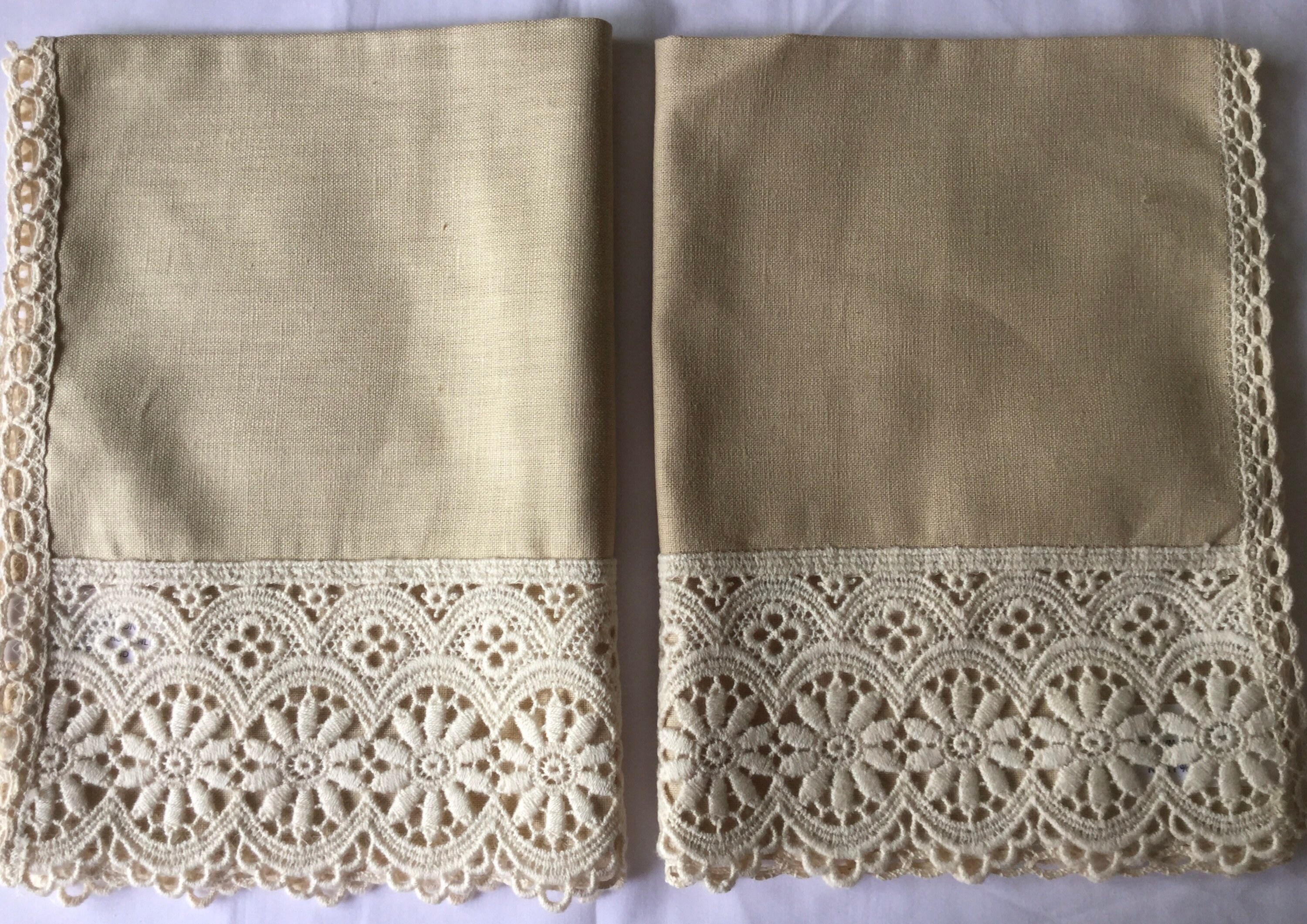 CB12 ships-wheel Macrame Design Pair of Chair-backs sold Out or Pair of ...