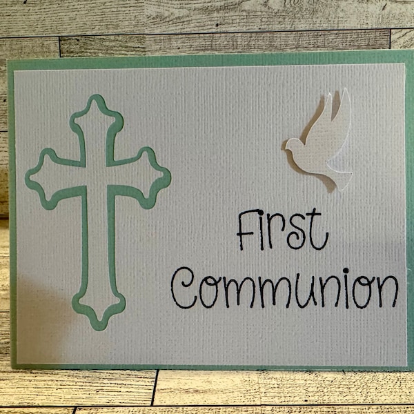 Handmade First Communion Card