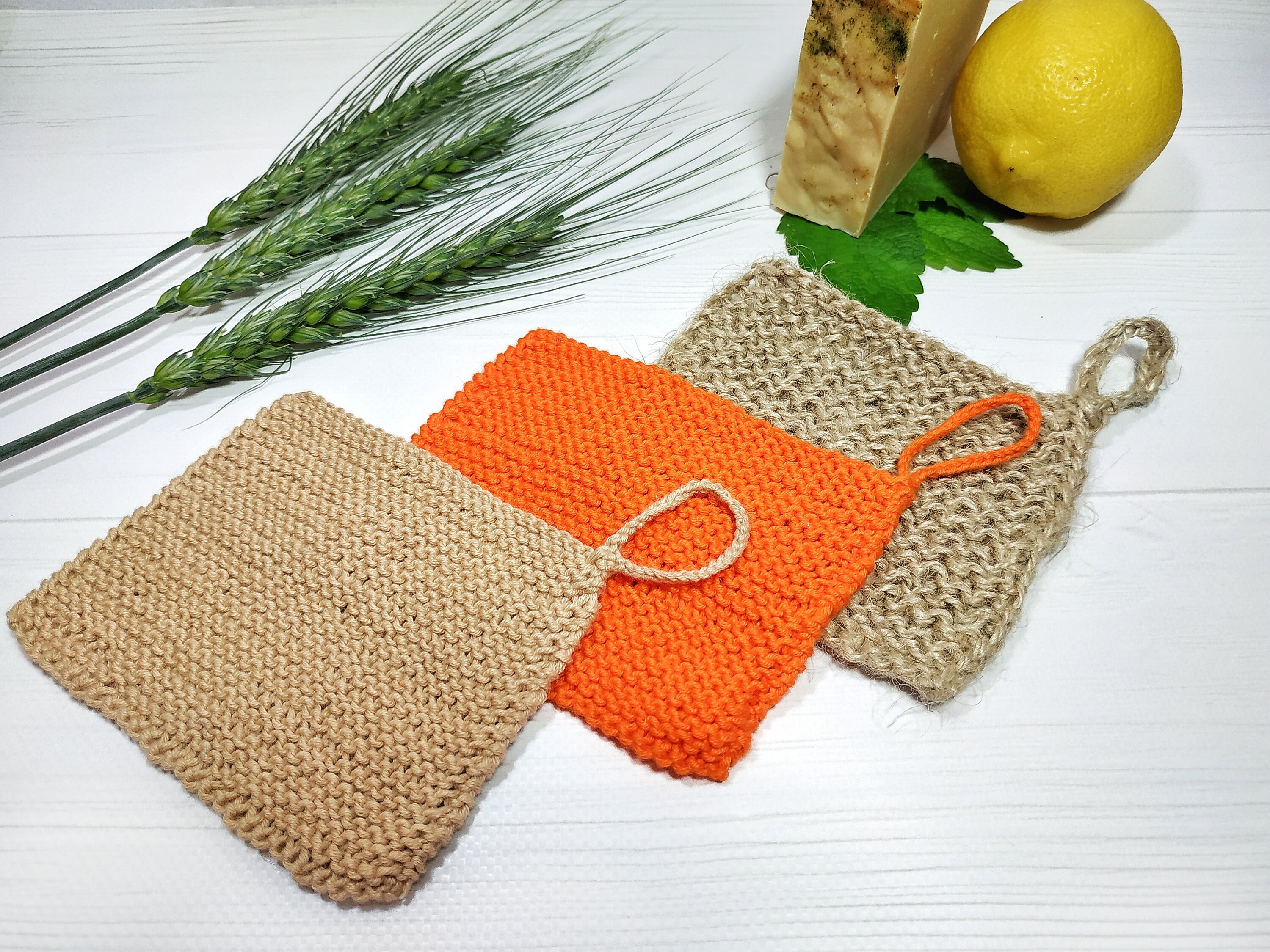 Zero waste jute dishcloth. Natural jute scrubber. Multipurpose Etsy