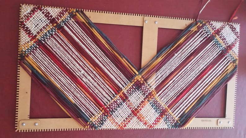 TRAVELLING LOOM 4-in-1. Weave hats, tapestries, ponchos, blankets. Beginner Weaving Kit. With tutorials. image 1