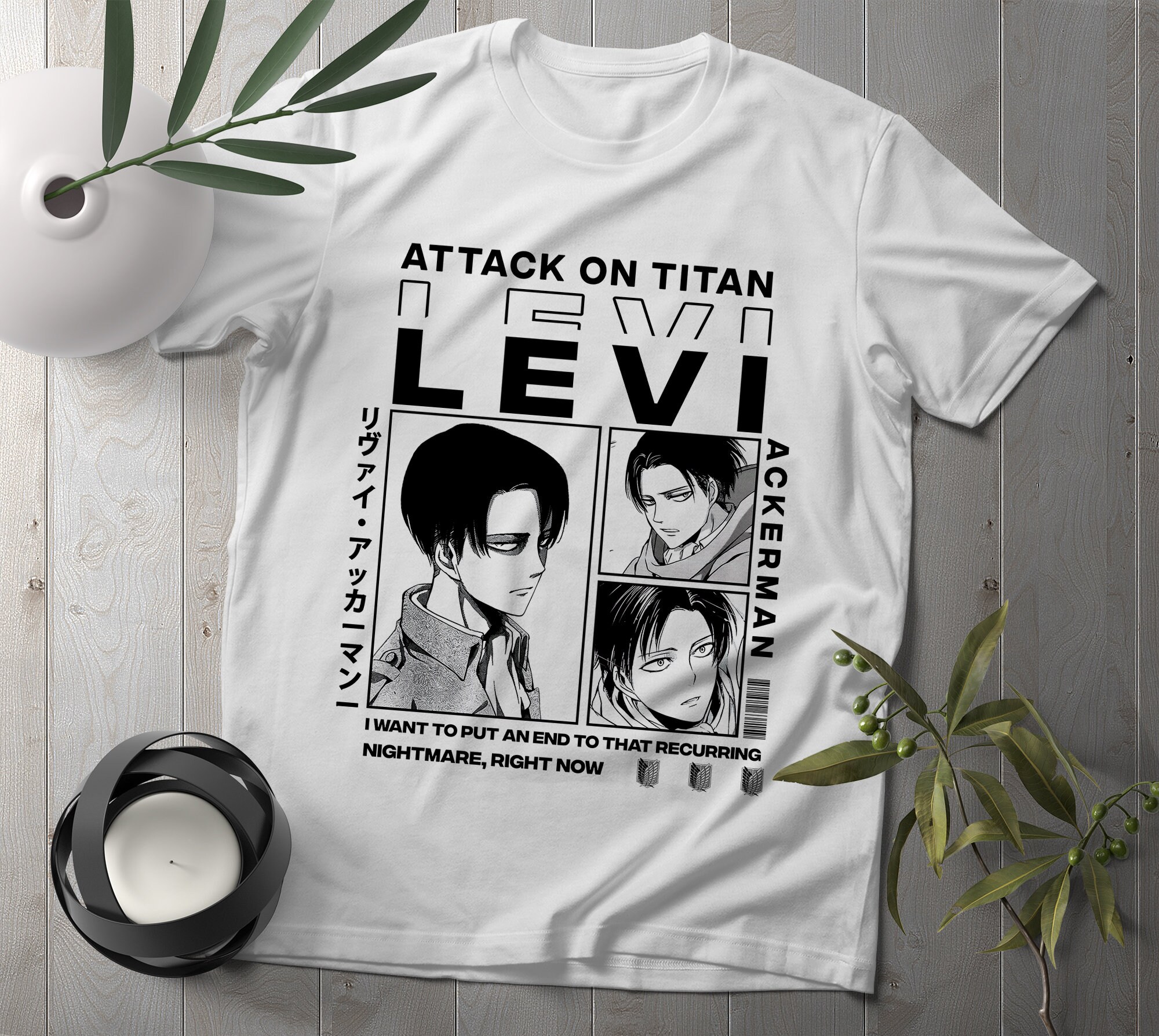 Titan AOT T-shirt Aot Merch Anime 