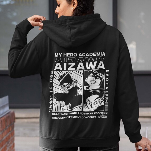 Shouta Aizawa Hoodie Eraserhead My Hero Academia Aizawa Etsy