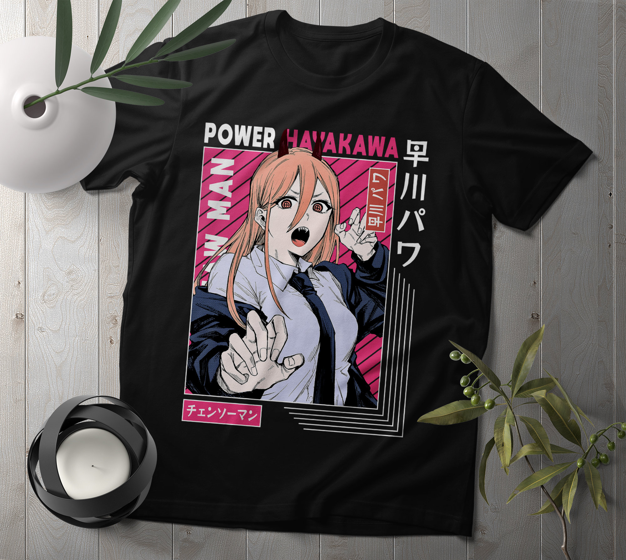 chainsaw man manga shirt